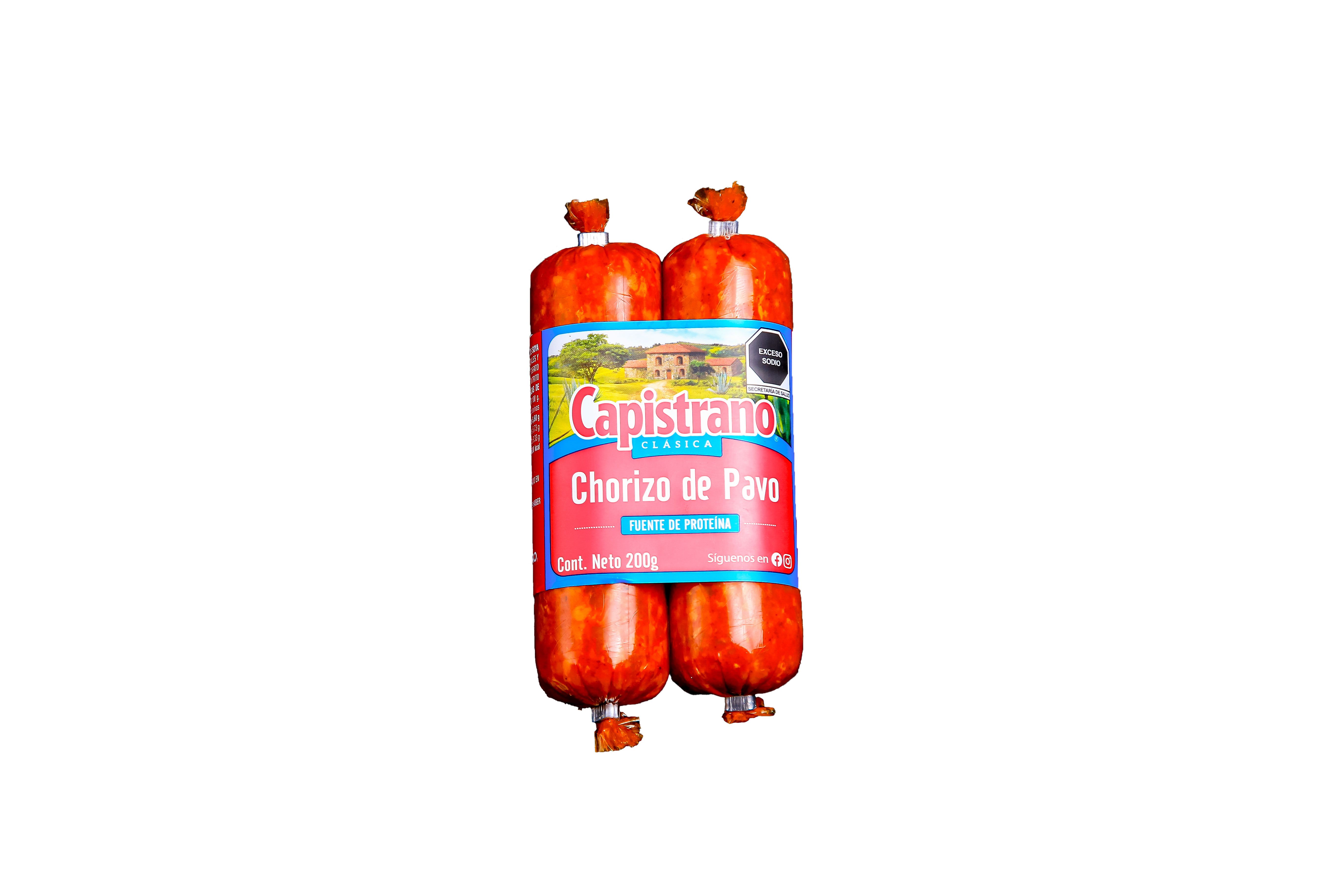 Chorizo de Pavo Capistrano 200 gr	  