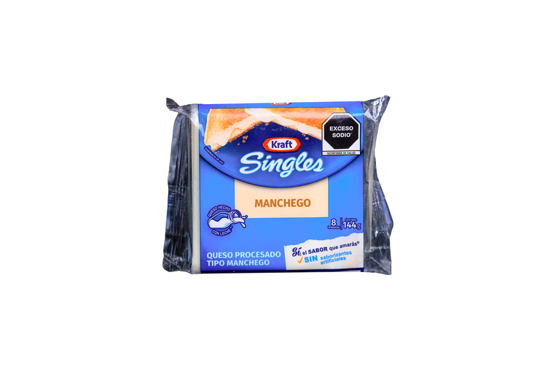 Queso Singles Manchego 144 gr