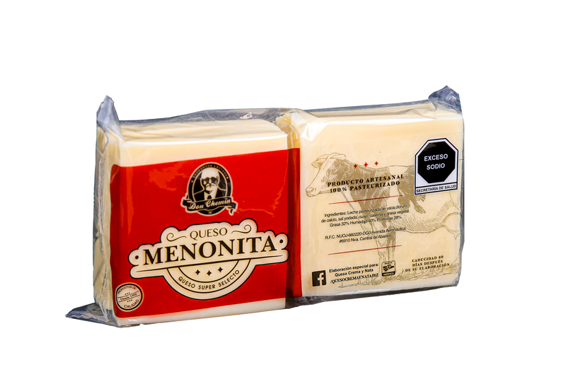 Queso Rebanado Menonita Don Chemin KG	