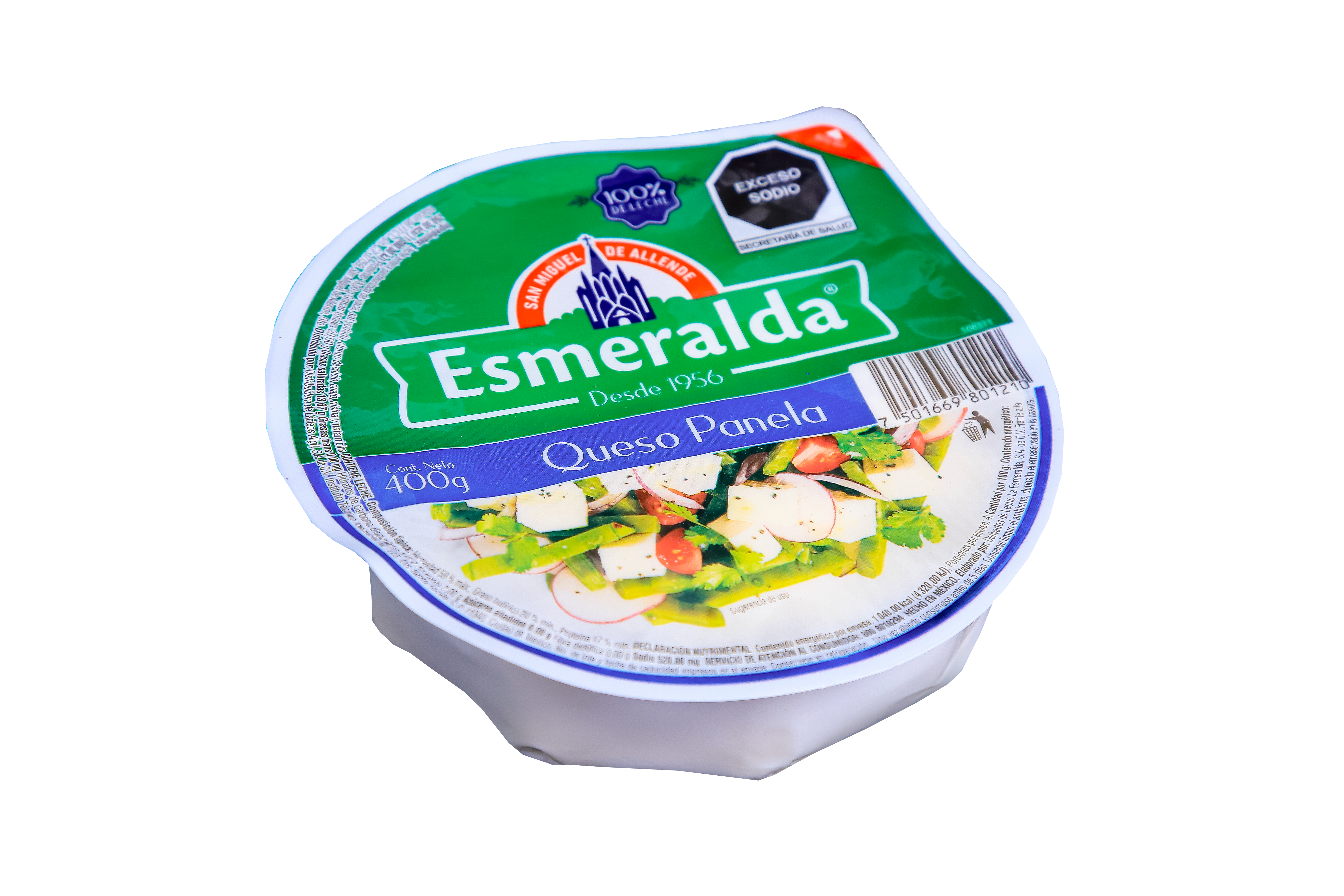 Queso Panela Esmeralda 400 gr	 