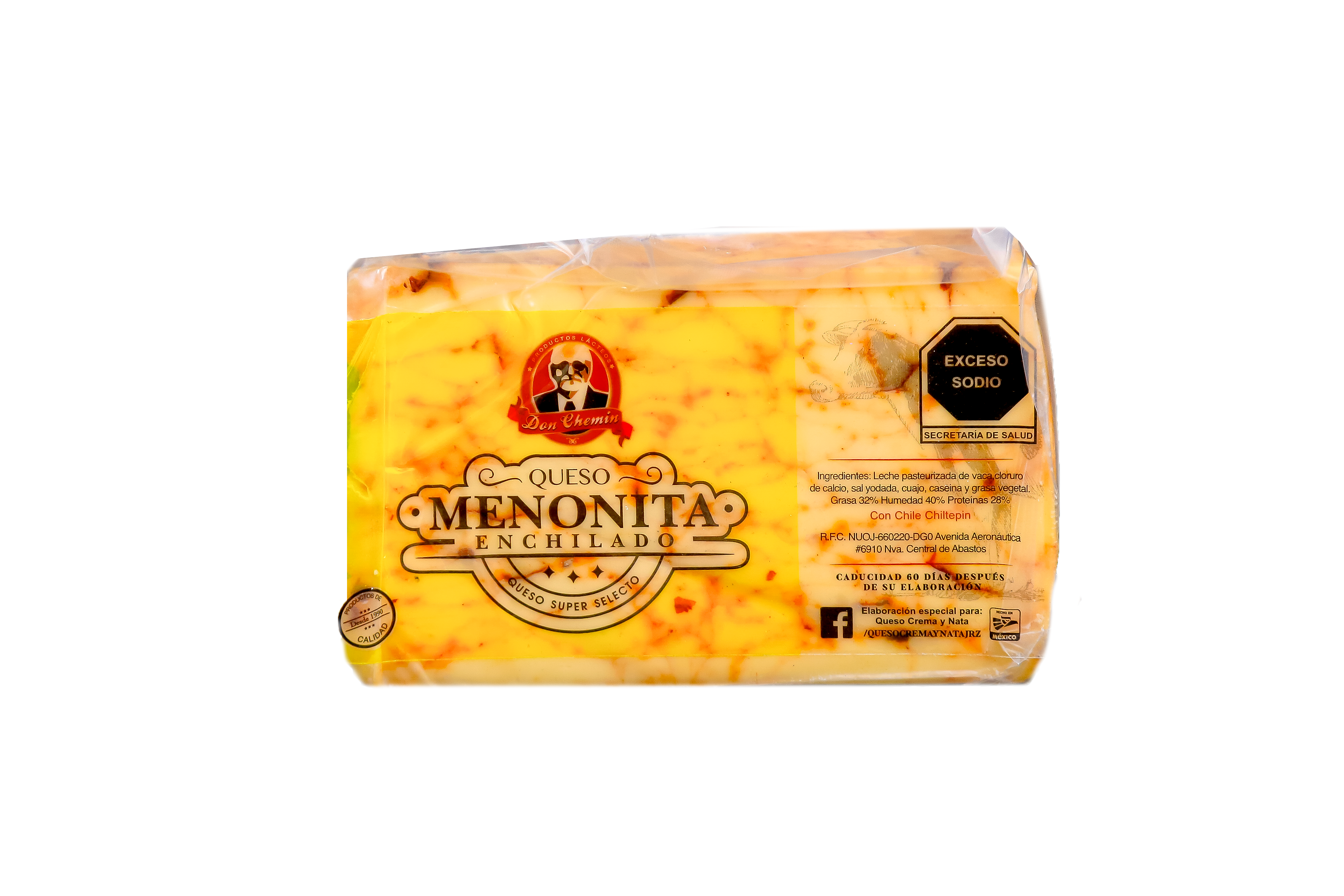 Queso Enchilado Don Chemin kg	 