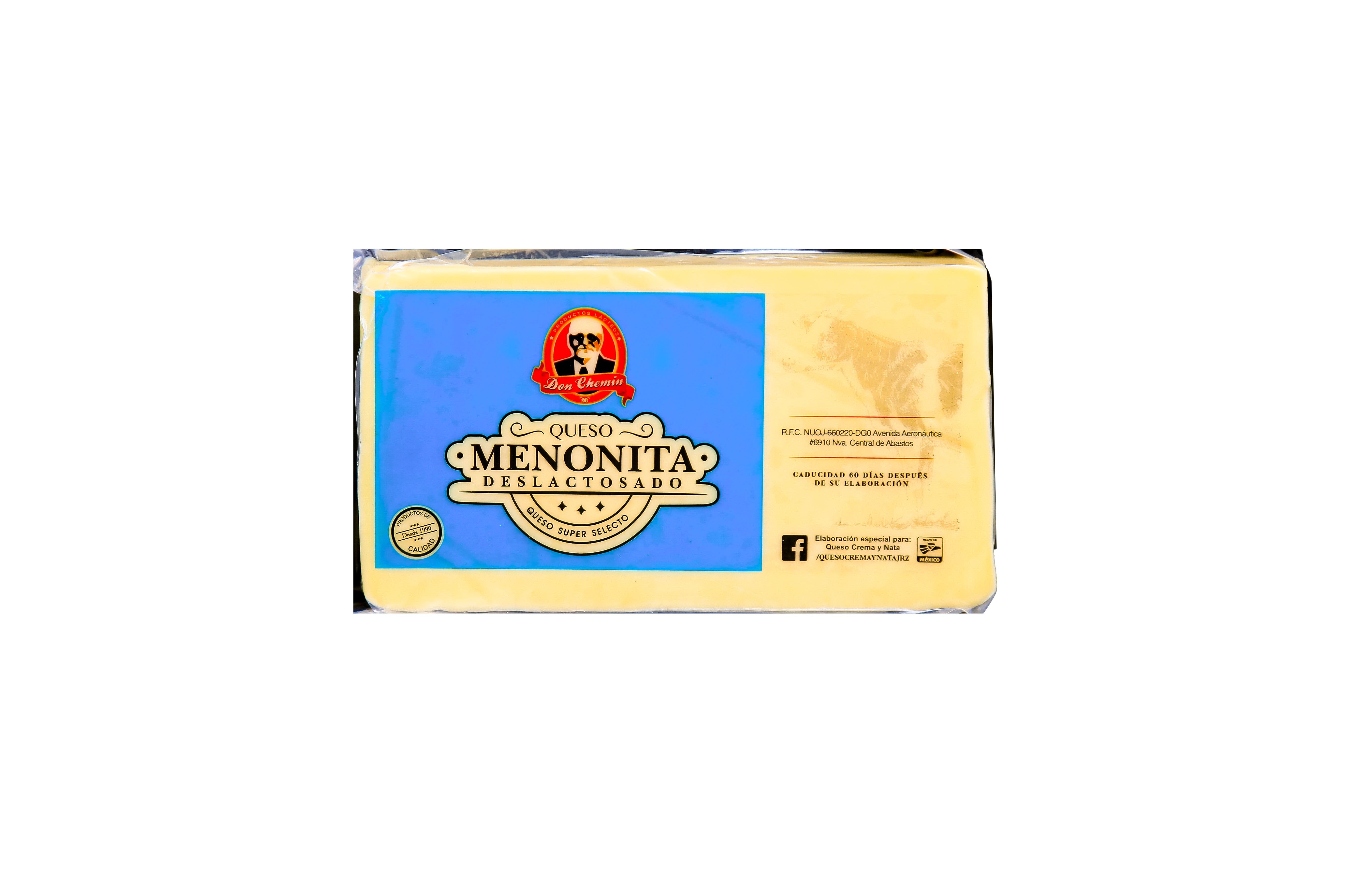 Queso Deslactosado Don Chemin 1 kg	 