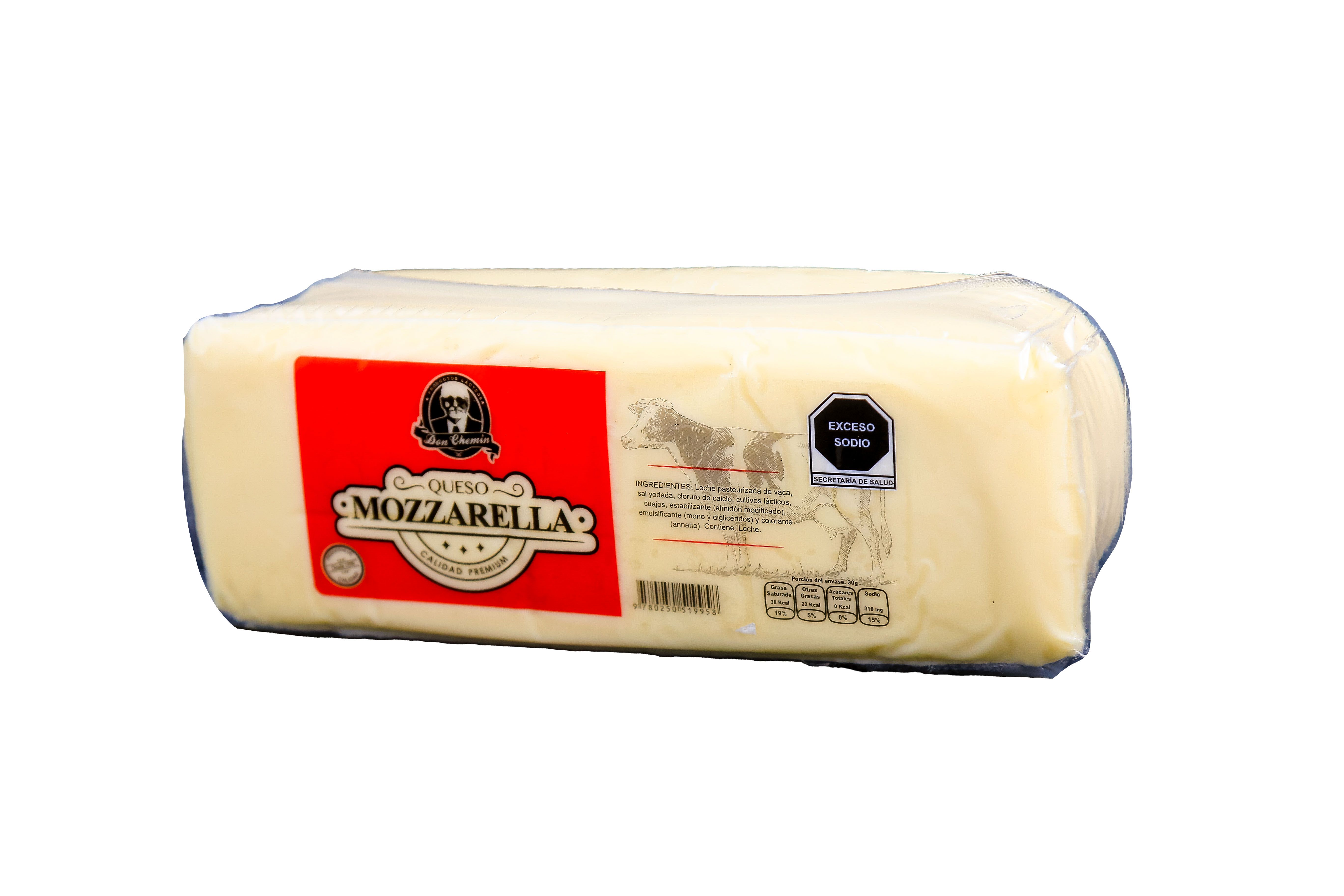 Queso Tipo Mozarella Barra Don Chemin KG