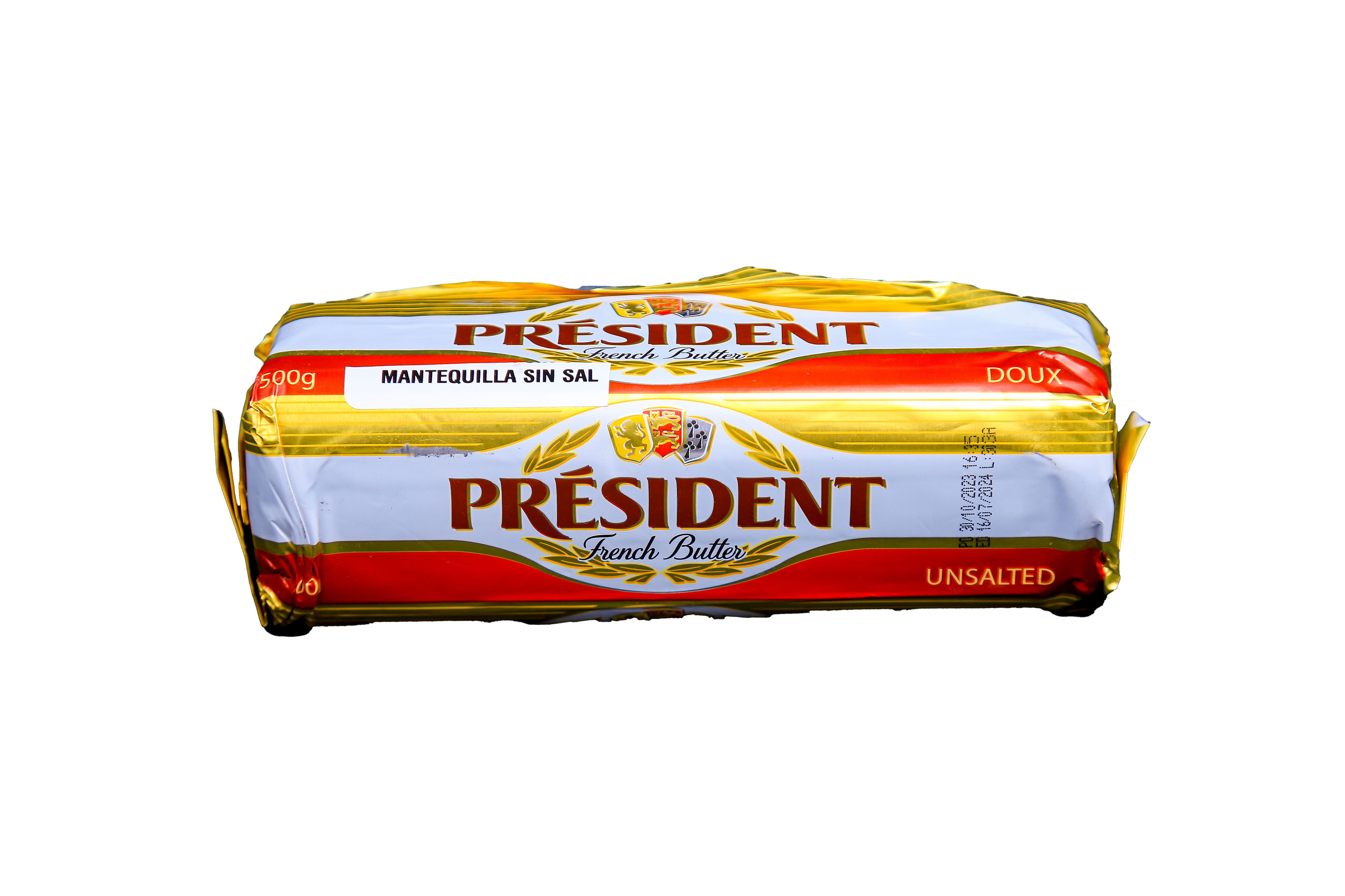 Mantequilla President 500 gr	 